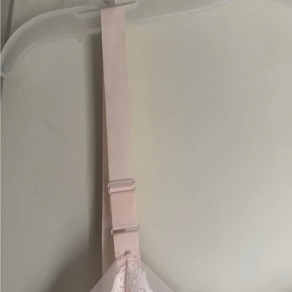 Slip pink 50s vintage Elegant Pink Lace trim Dress adjustable strap lightweight - Picture 8 of 14